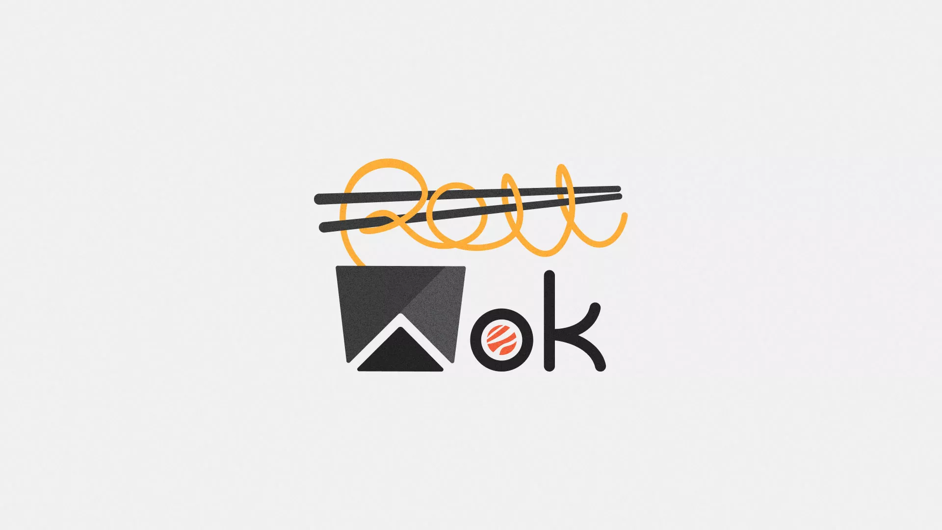 Разработка логотипа суши-бара «Roll Wok Club» в Невинномысске